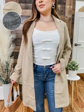 Alicia Long Plaid Coat