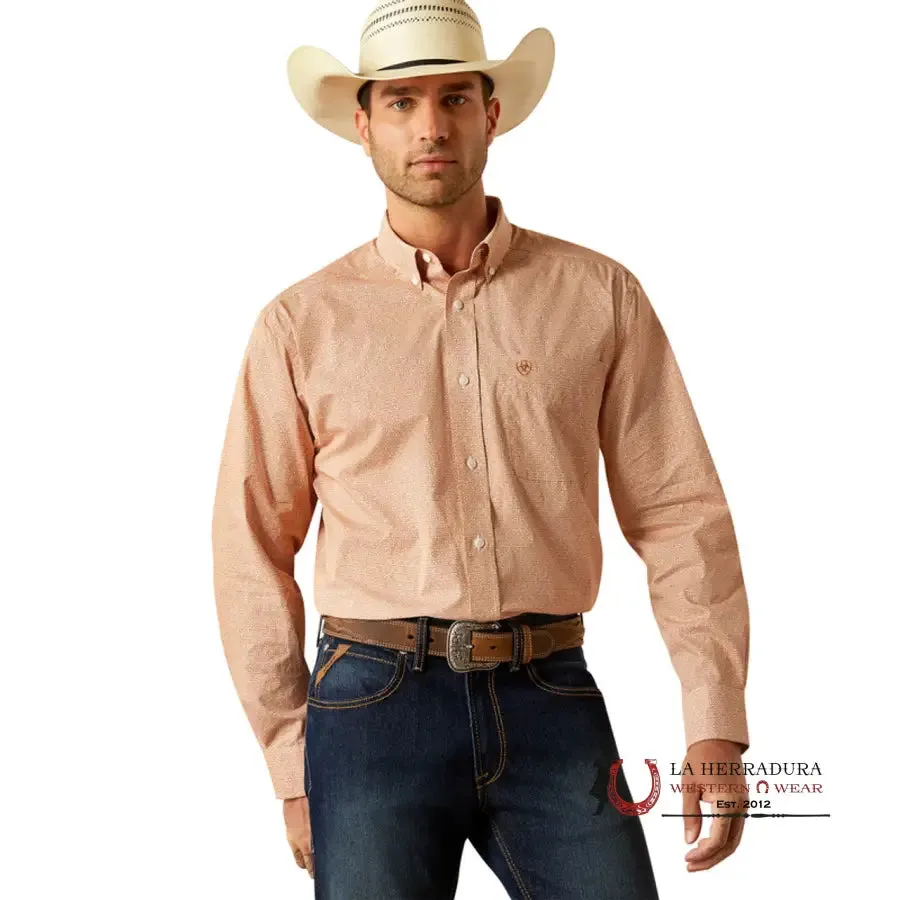 ARIAT LONG SLEEVE SHIRT WF BRYSEN ORANGE - 4661