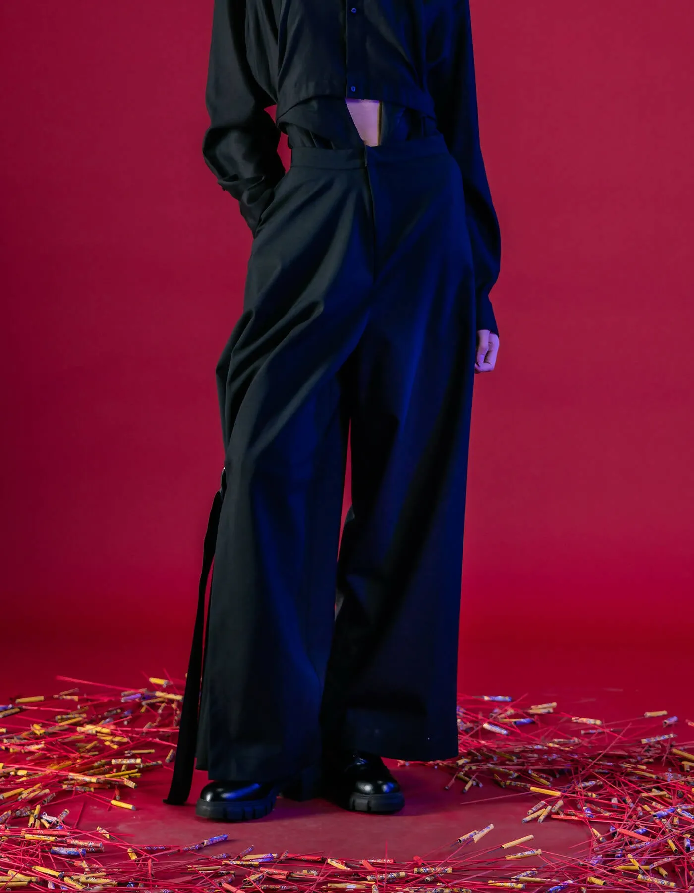 Asymmetry Deconstructed Trousers