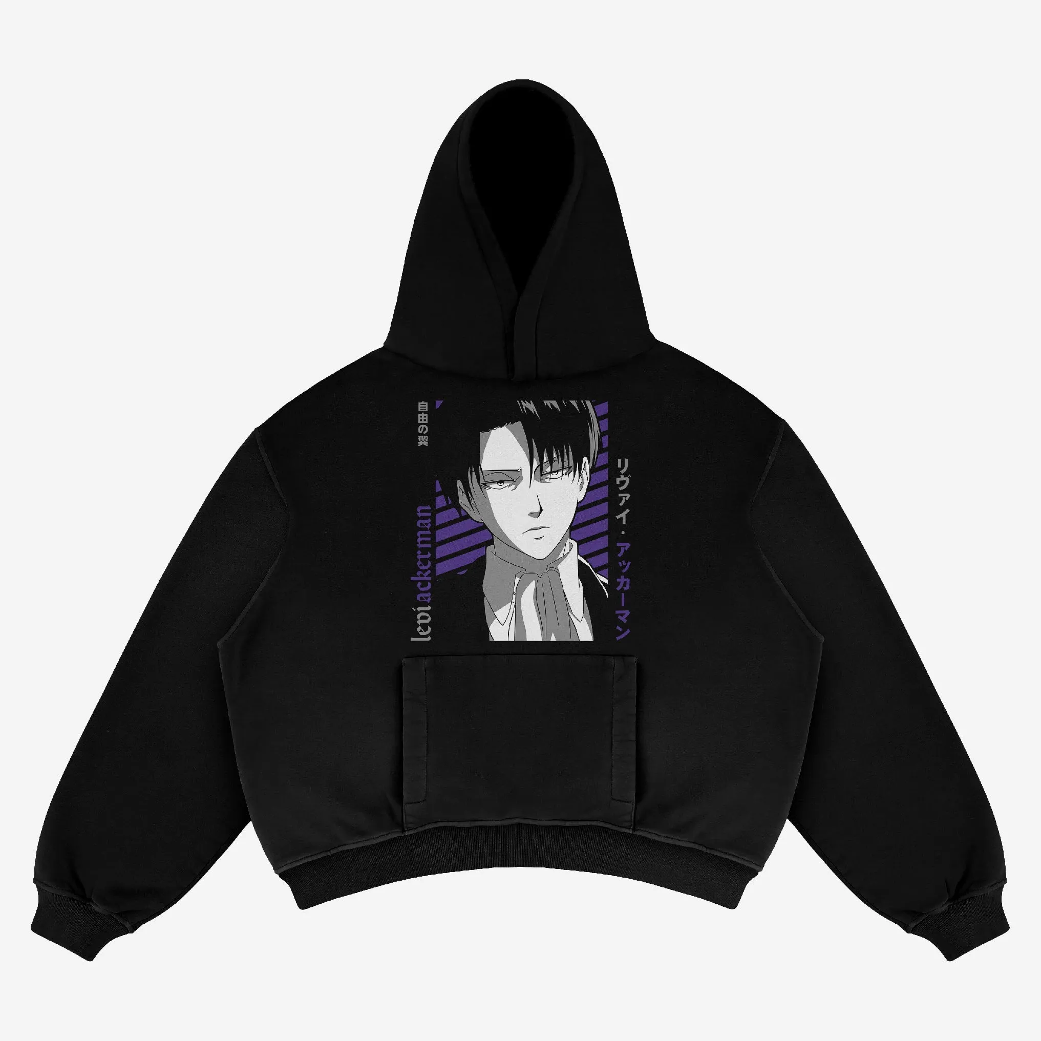 Attack on Titan Levi and Eren Hoodie - 100% Cotton, Graphic Street-Style