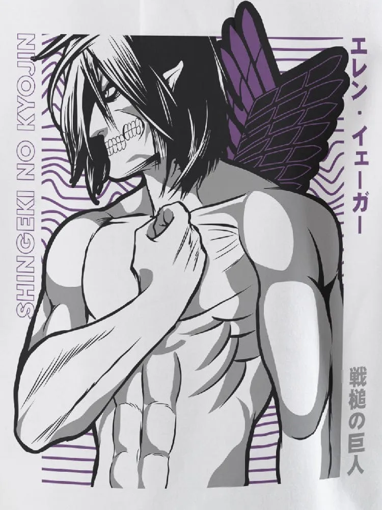 Attack on Titan Levi and Eren Hoodie - 100% Cotton, Graphic Street-Style