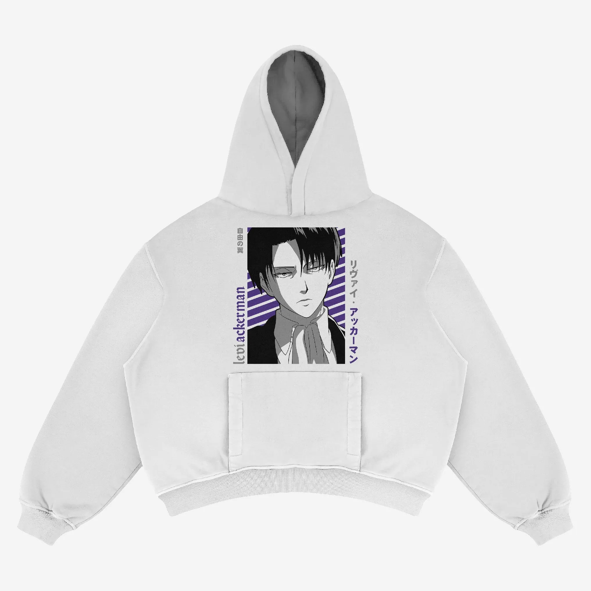 Attack on Titan Levi and Eren Hoodie - 100% Cotton, Graphic Street-Style
