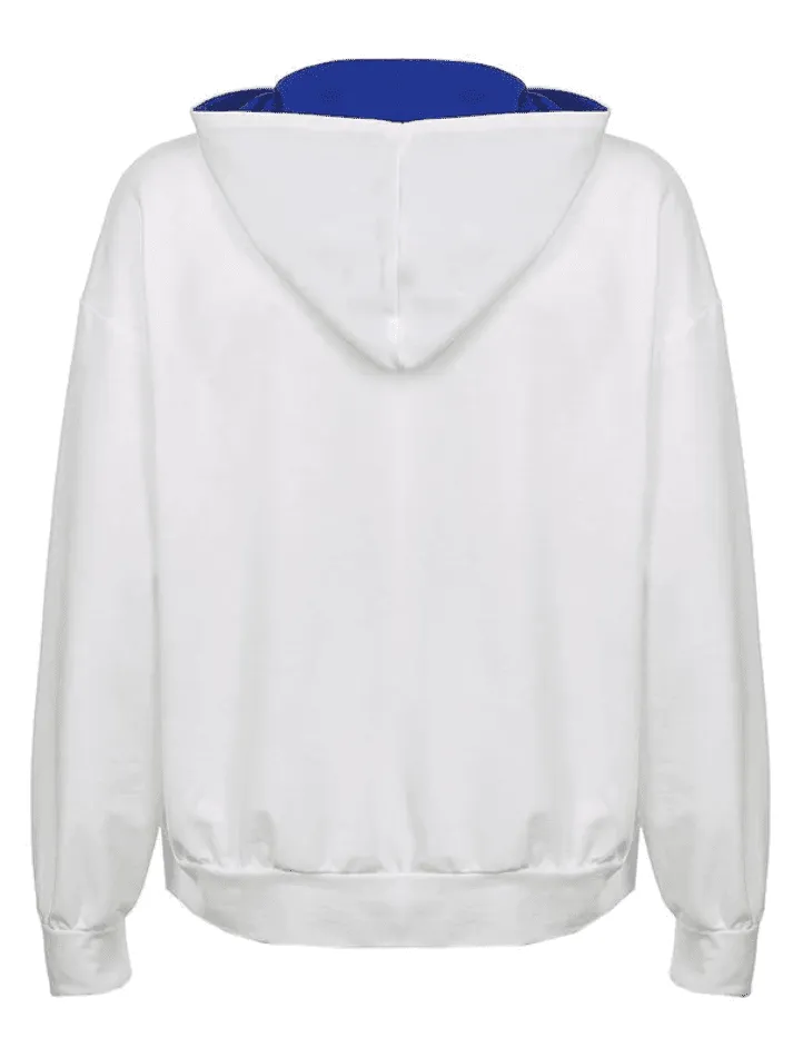 Back To School Sonicelife Heart Pattern Zipper Hoodie