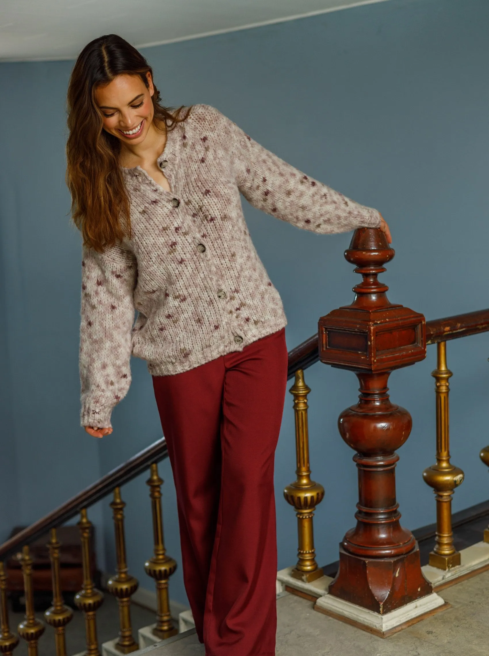 BCZARRA tailored pant - Wine