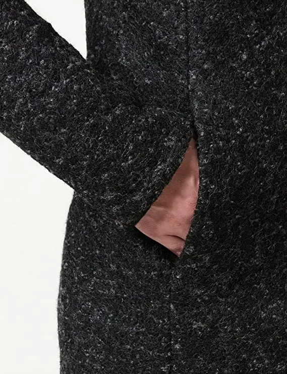 Black Melange Ladies Onlsedona Boucle Wool Coat OTW Noos - ONLY