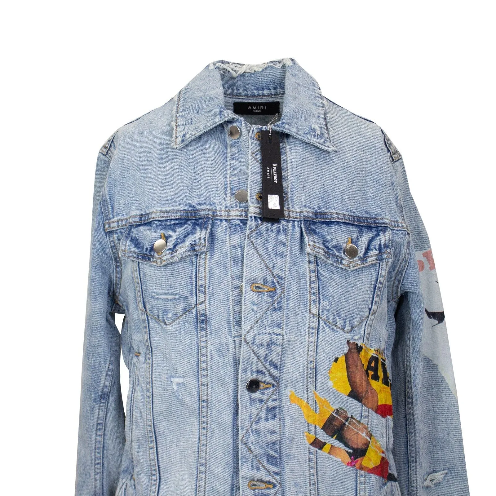 Blue Playboy Magazine Trucker Jacket