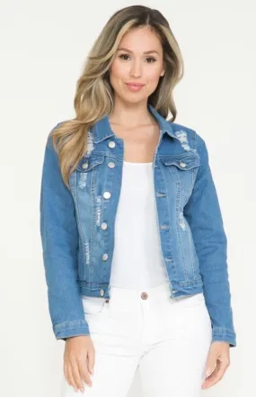 Bree Distressed Denim Jacket