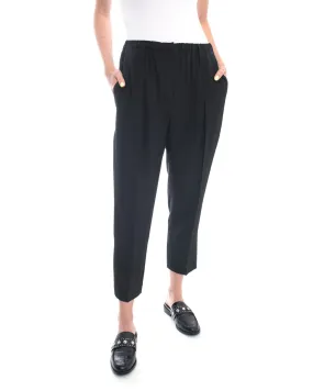 Brunello Cucinelli Black Silk Pleated Trousers - 6