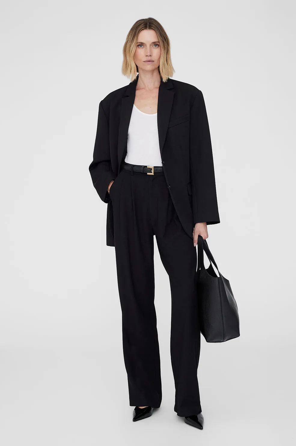 Carrie Pant - Black Twill