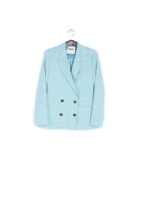 Classic checked tailored blazer