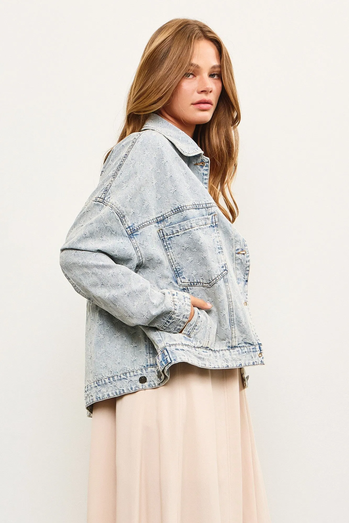 Distressed Denim Jacket