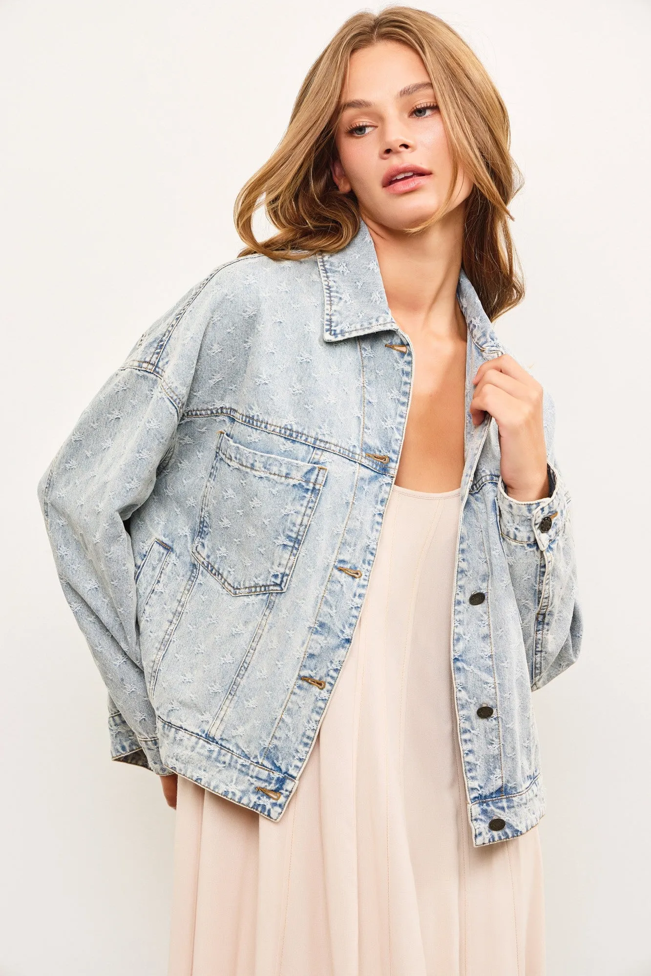 Distressed Denim Jacket