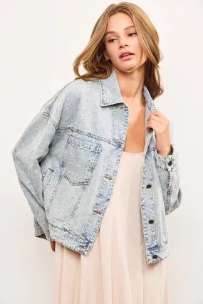 Distressed Denim Jacket