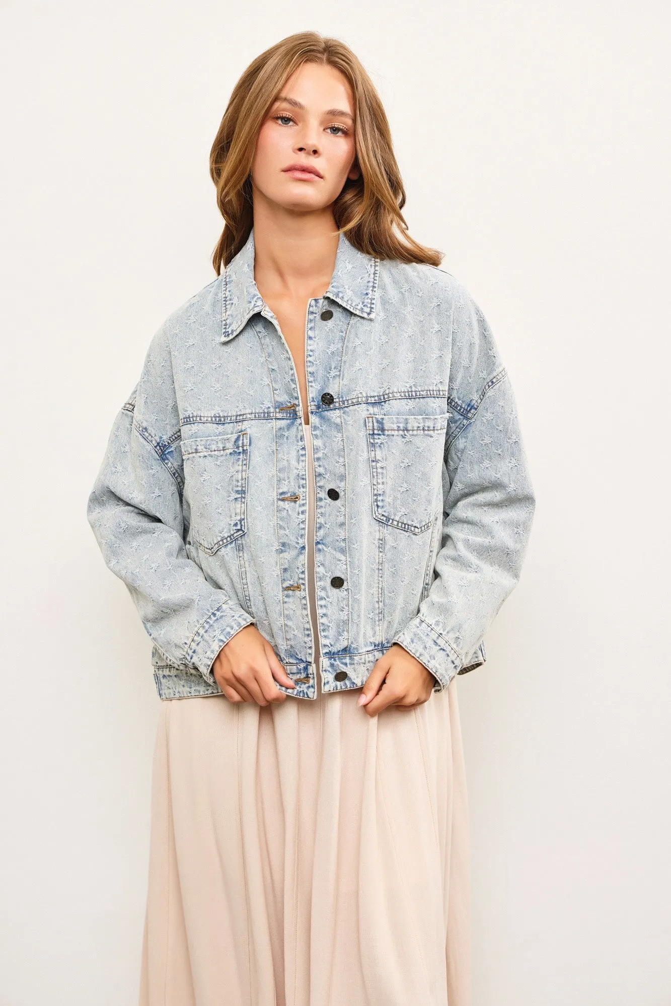 Distressed Denim Jacket