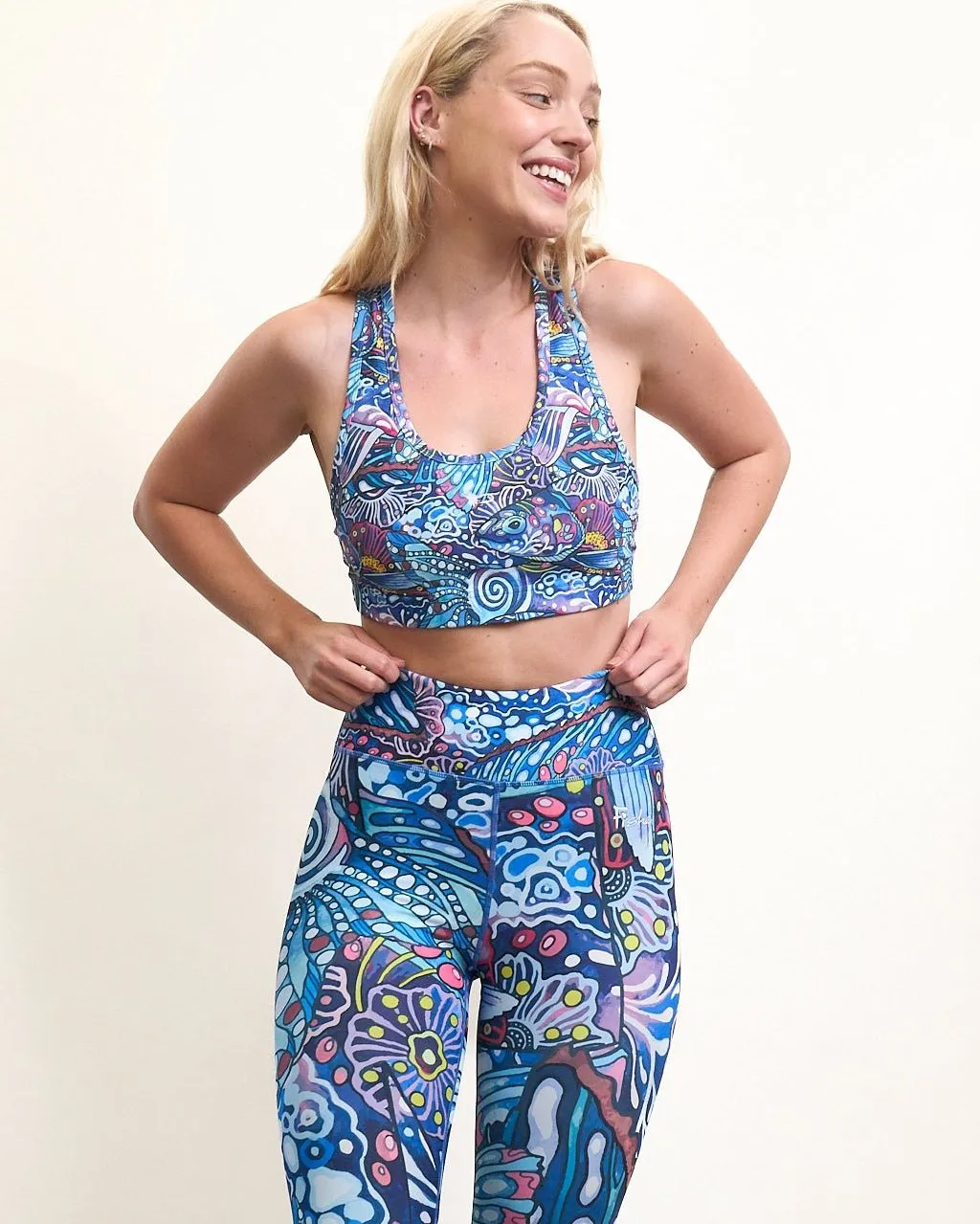 Enchanted Grayling High-Waisted Leggings
