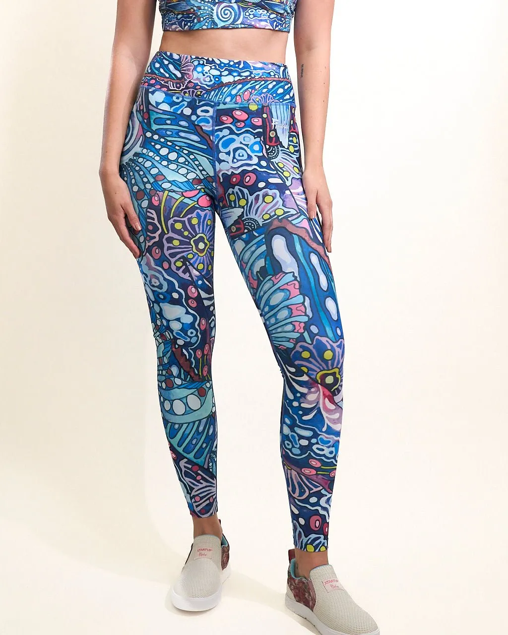 Enchanted Grayling High-Waisted Leggings