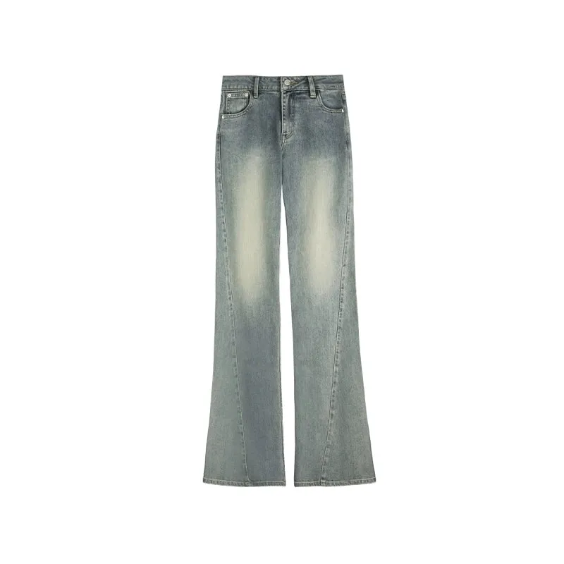 Fitted Bootcut Denim Jeans