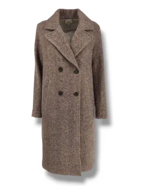 Hartford Vael Women's Herringbone Wool Coat