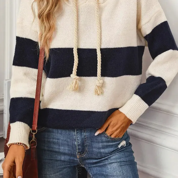 Hooded Knit Sweater