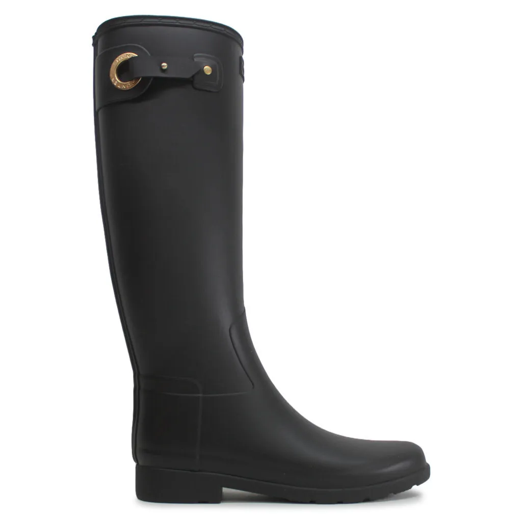 Hunter Refined Tall Eyelet Rubber Textile Women's Calf Length Wellington Boots