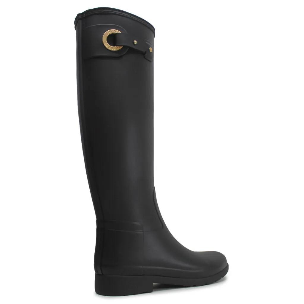 Hunter Refined Tall Eyelet Rubber Textile Women's Calf Length Wellington Boots