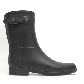 Hunter Womens Boots Refined Slim Fit Short Wellington Mid-calf Wellies Rubber - UK 8