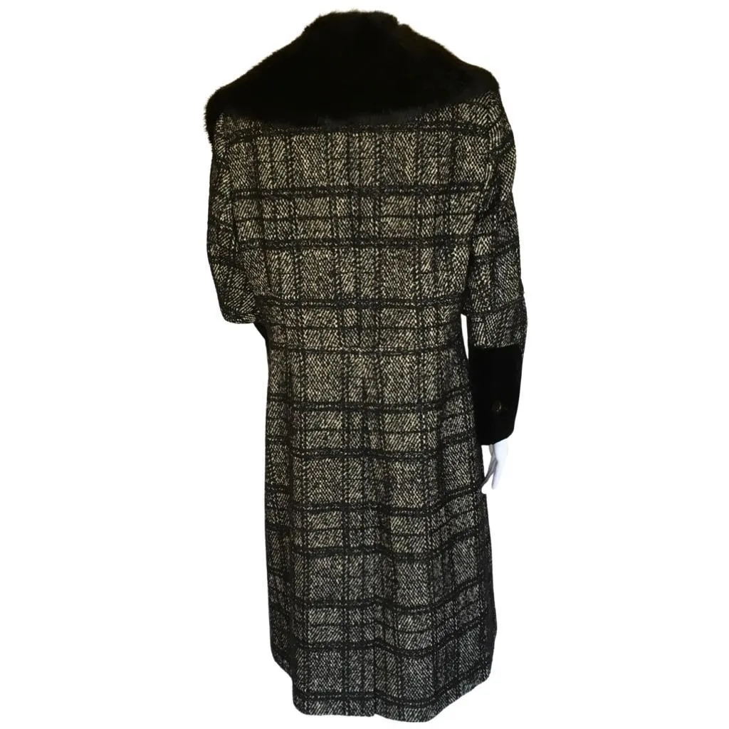 Karen Millen Women’s Peat Coat Stripes Neck Removible