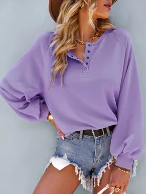 Kiley Women Fashion Casual Loose Casual Solid Color Hoodie Long Sleeve Tops