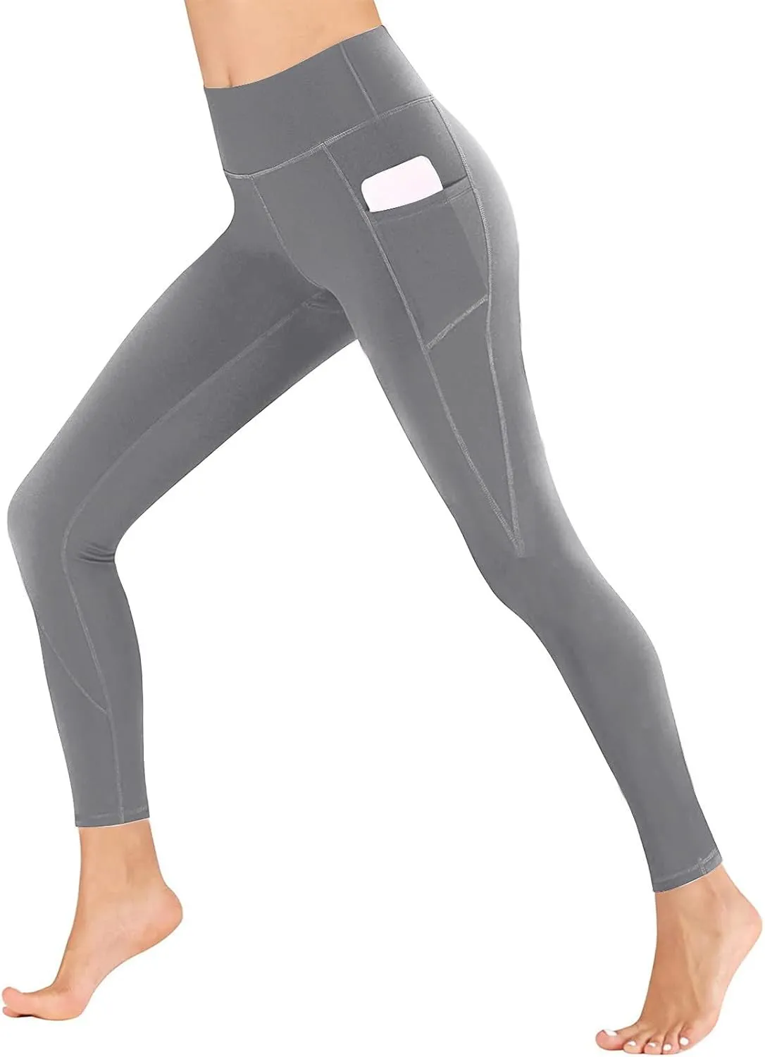 Leggings With Pockets For Women Comfortable And Stretchy Pants High Waisted Leggings Workout Plus Size Yoga Pants