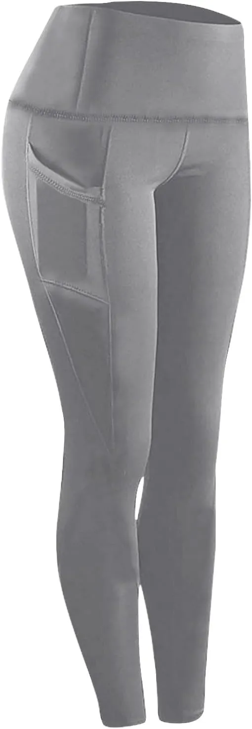 Leggings With Pockets For Women Comfortable And Stretchy Pants High Waisted Leggings Workout Plus Size Yoga Pants