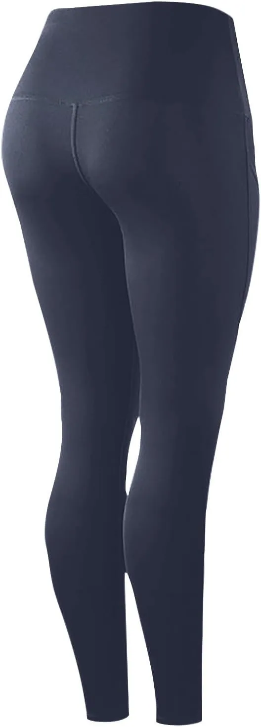 Leggings With Pockets For Women Comfortable And Stretchy Pants High Waisted Leggings Workout Plus Size Yoga Pants