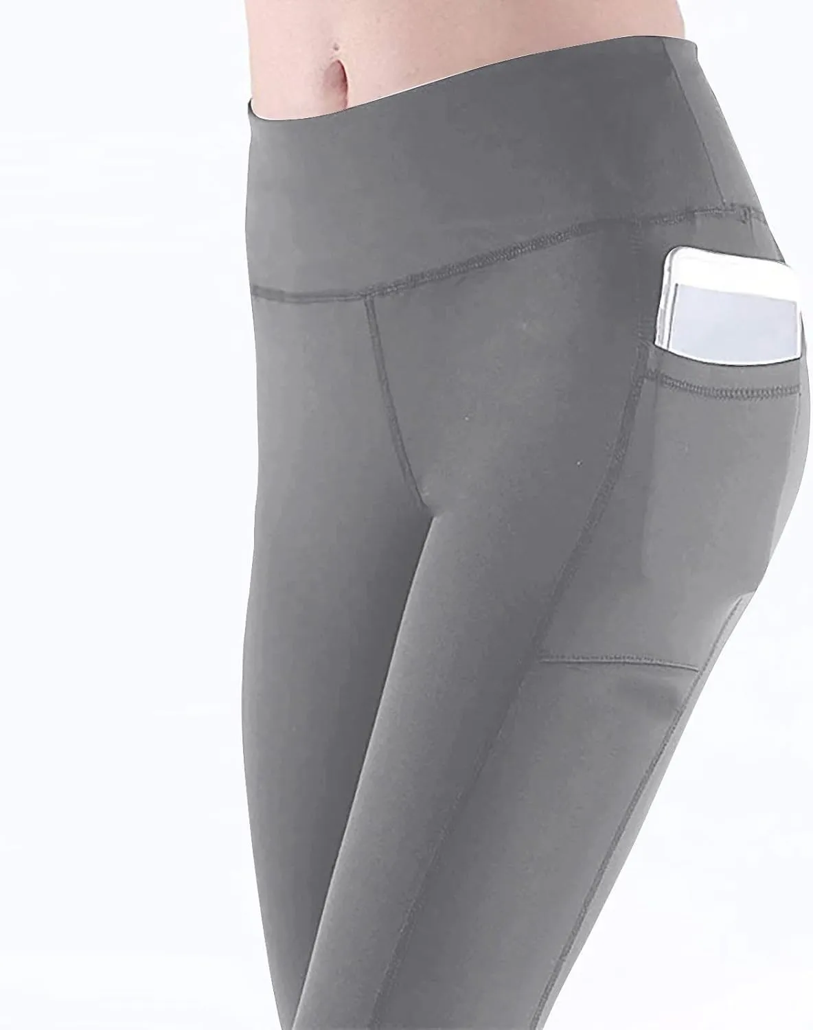 Leggings With Pockets For Women Comfortable And Stretchy Pants High Waisted Leggings Workout Plus Size Yoga Pants