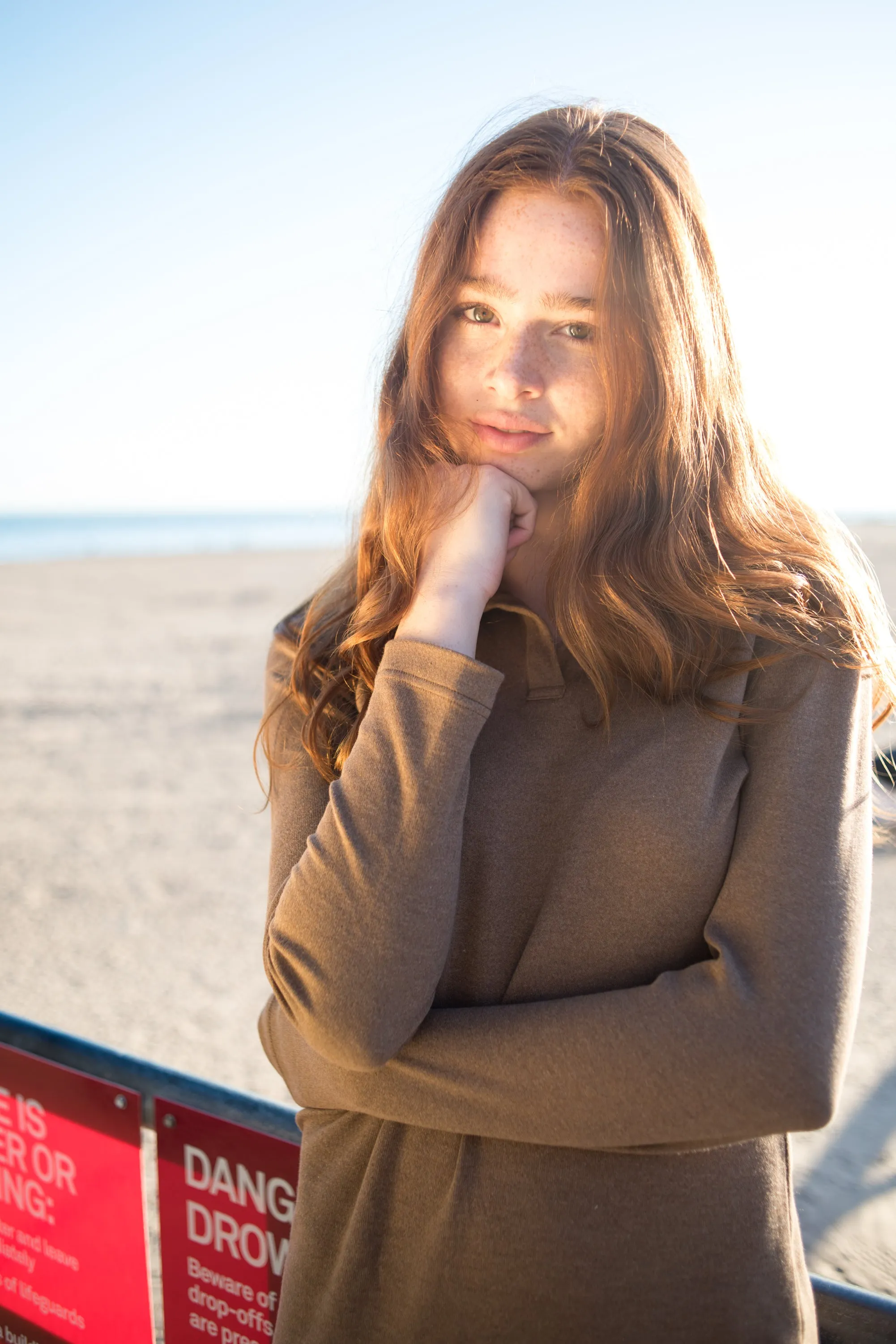 Long sleeve polo dress