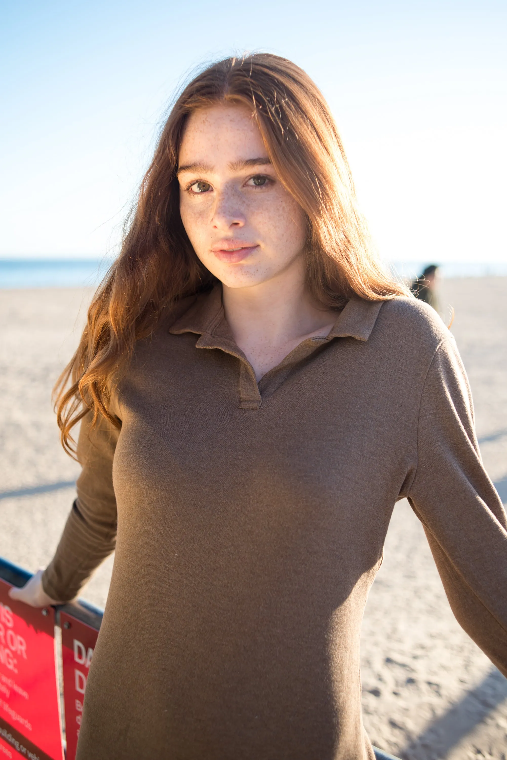 Long sleeve polo dress