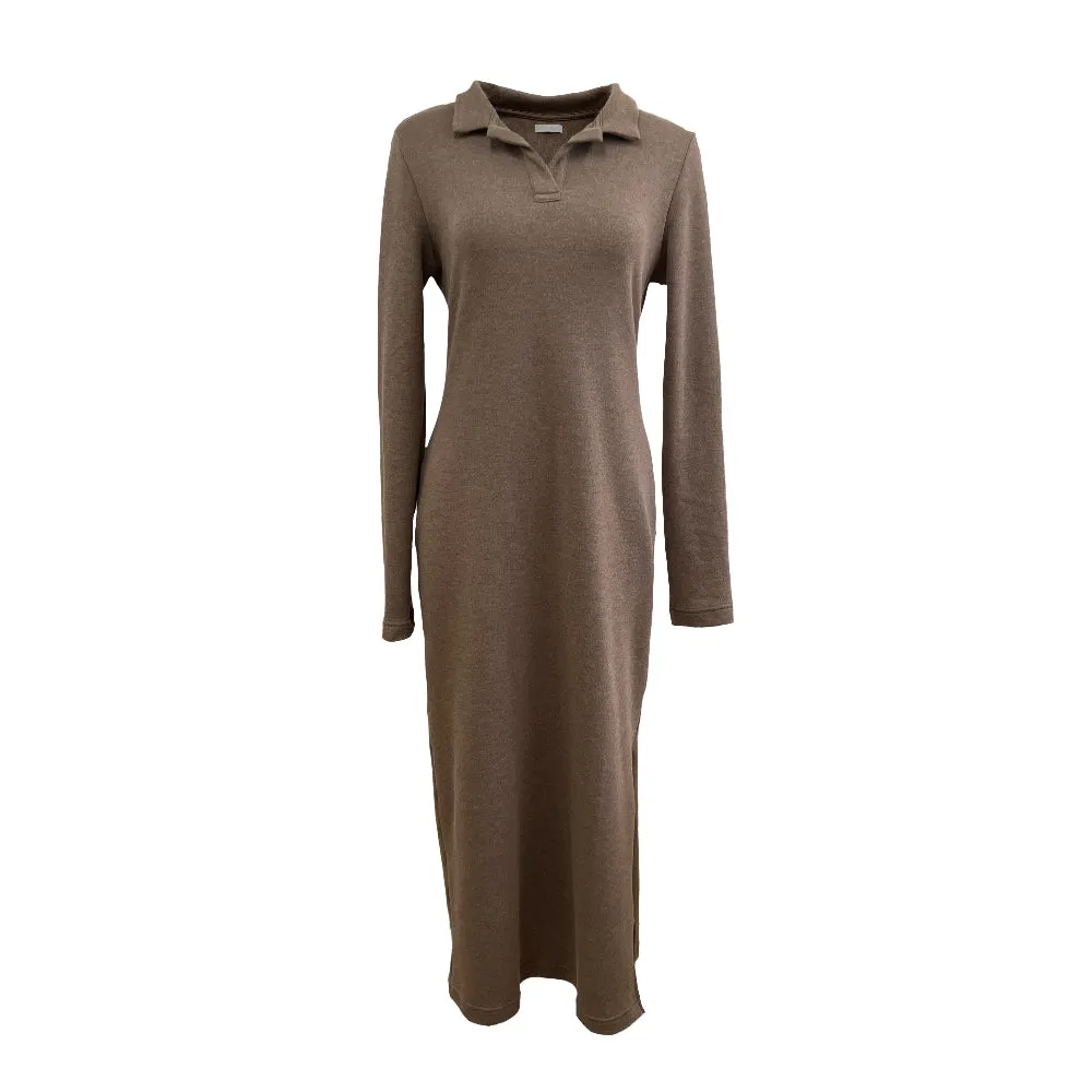 Long sleeve polo dress
