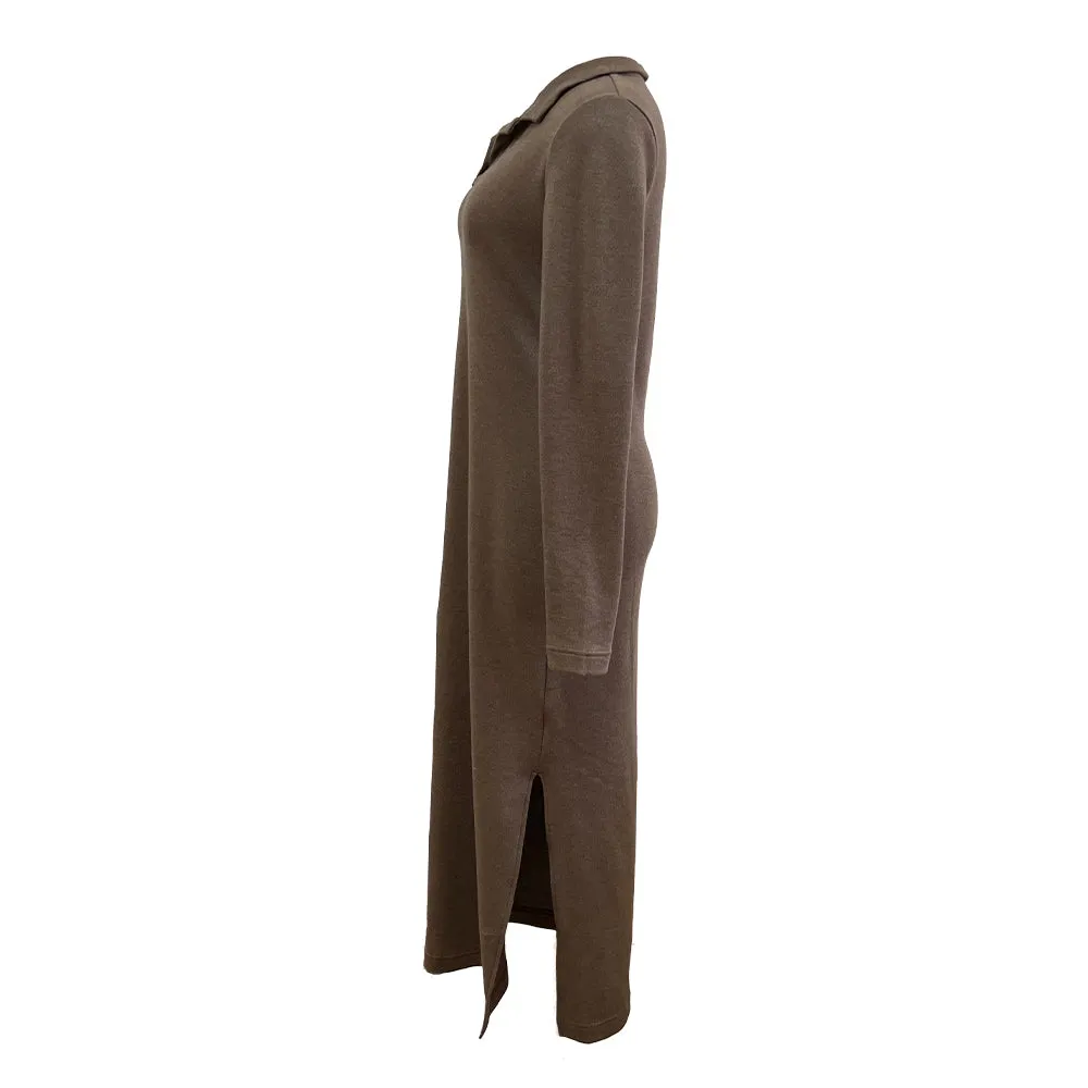 Long sleeve polo dress