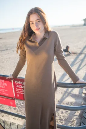 Long sleeve polo dress