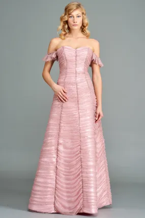 Long Structured Lace Gown