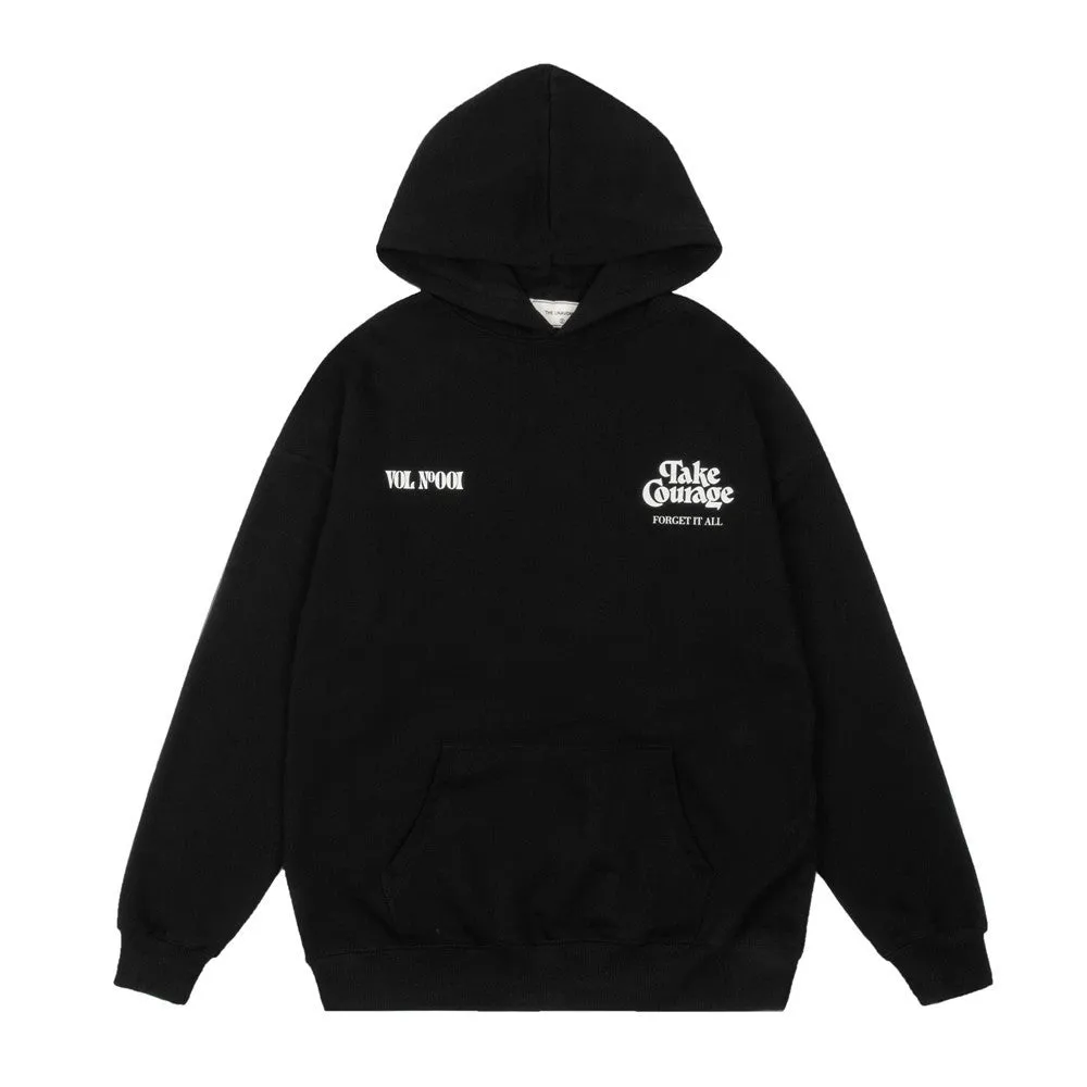 Loose Hoodie Autumn Landscape Print Sweatshirt