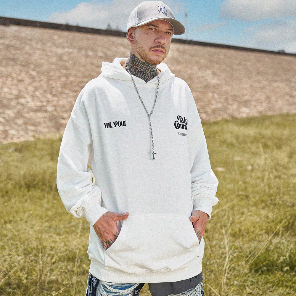 Loose Hoodie Autumn Landscape Print Sweatshirt