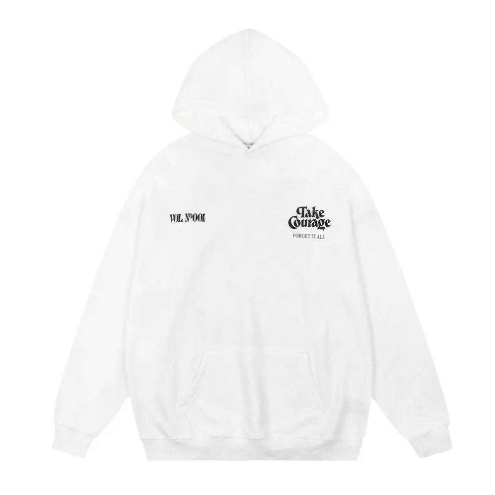 Loose Hoodie Autumn Landscape Print Sweatshirt