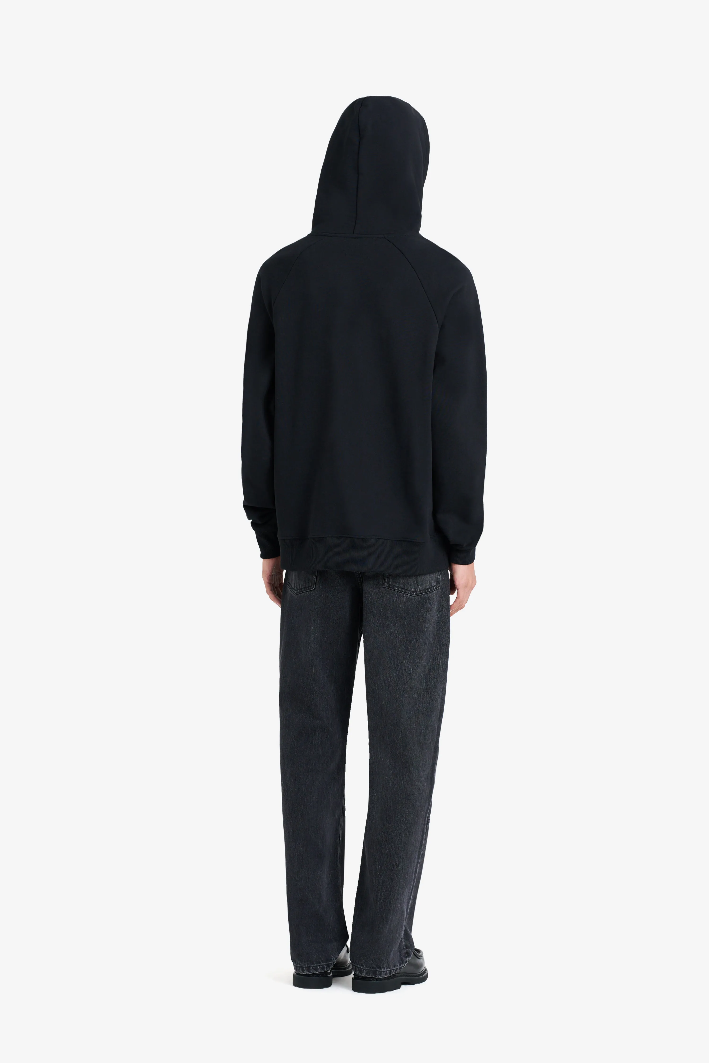 LOOSE HOODIE É L U BLACK