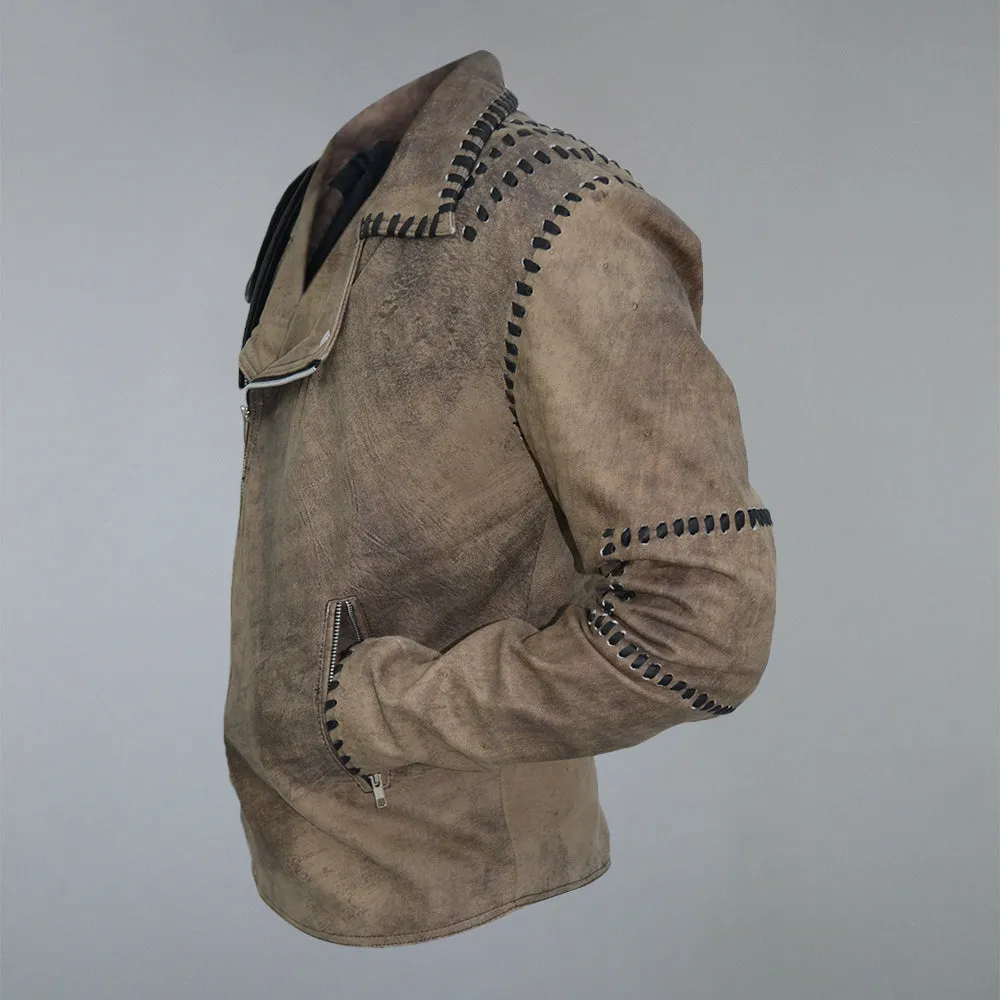 Mad Max 4 Fury Road Tom Hardy Distressed Leather Biker Jacket