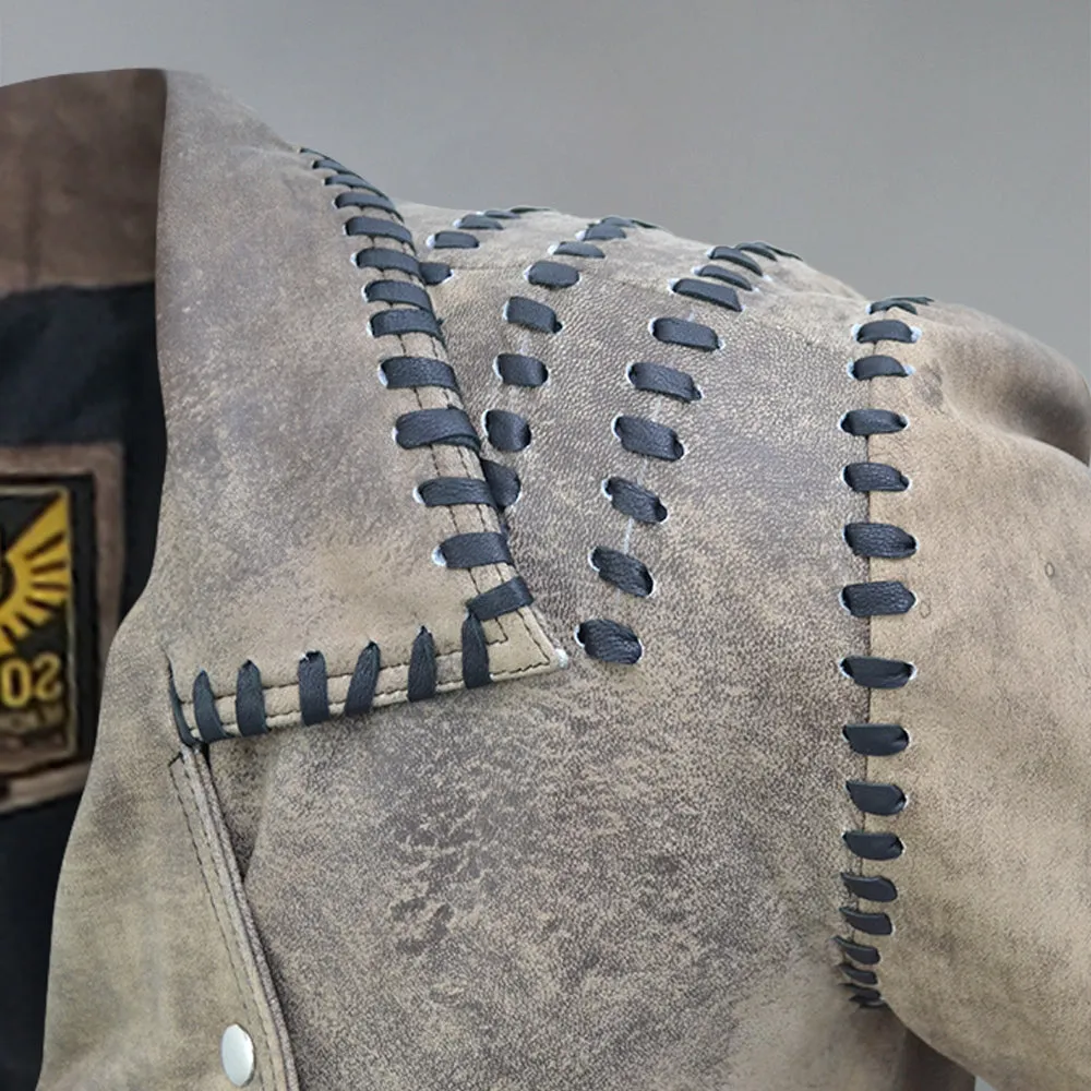 Mad Max 4 Fury Road Tom Hardy Distressed Leather Biker Jacket