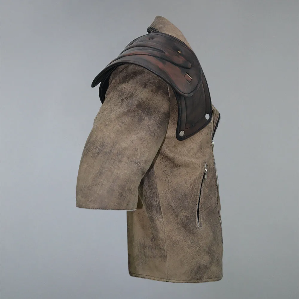 Mad Max 4 Fury Road Tom Hardy Distressed Leather Biker Jacket