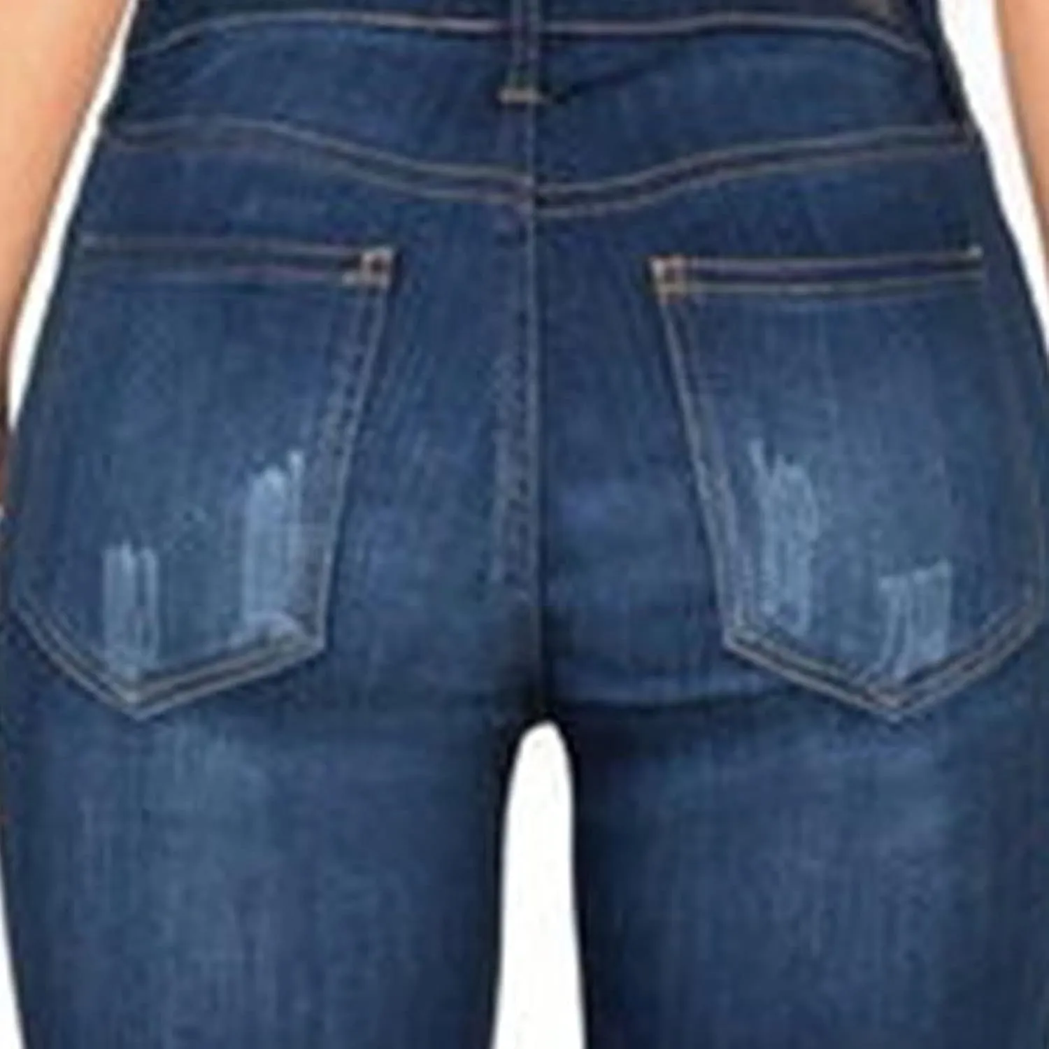 Maiyifu-GJ Bell Bottom Jeans for Women Retro Wide Leg Fitted Denim Pants Classic Mid Rise Slim Fit Flare Jeans (Blue,X-Large)