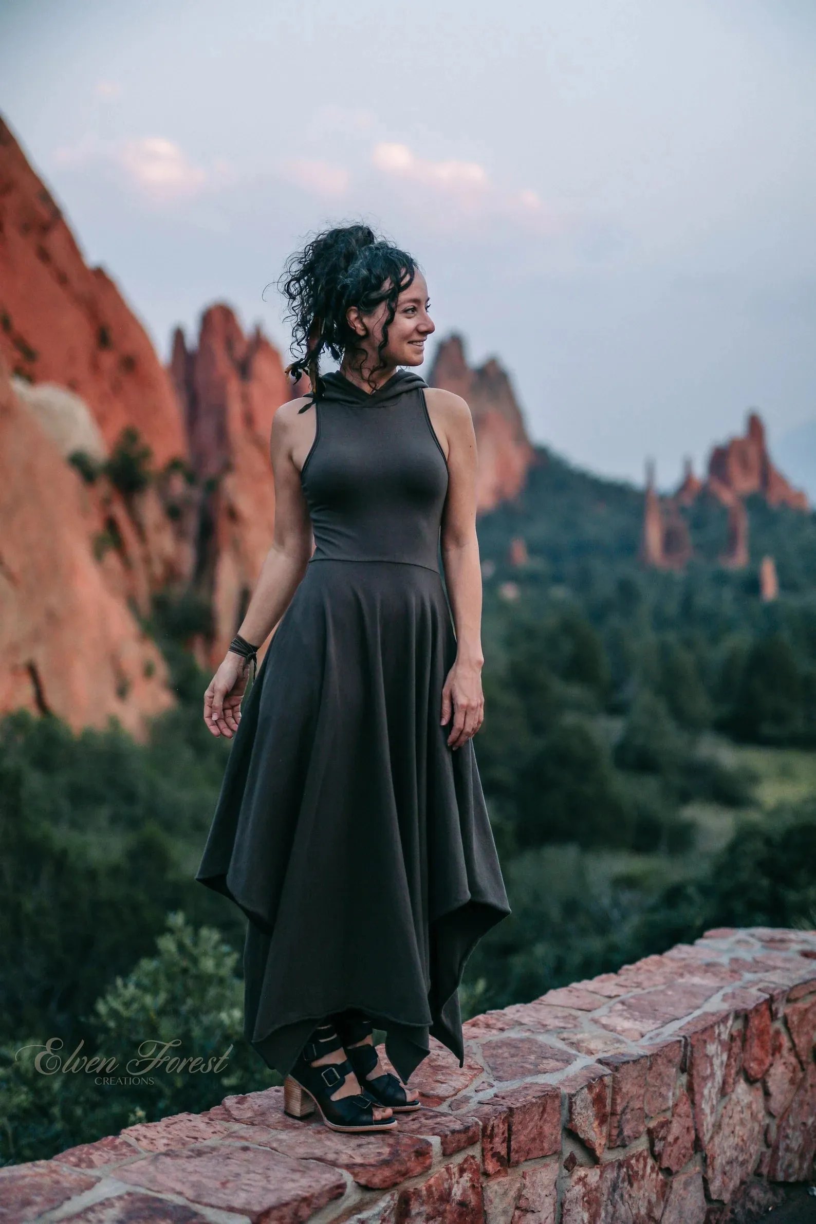 Maxi Wonderland Dress ~ with Structured Hood