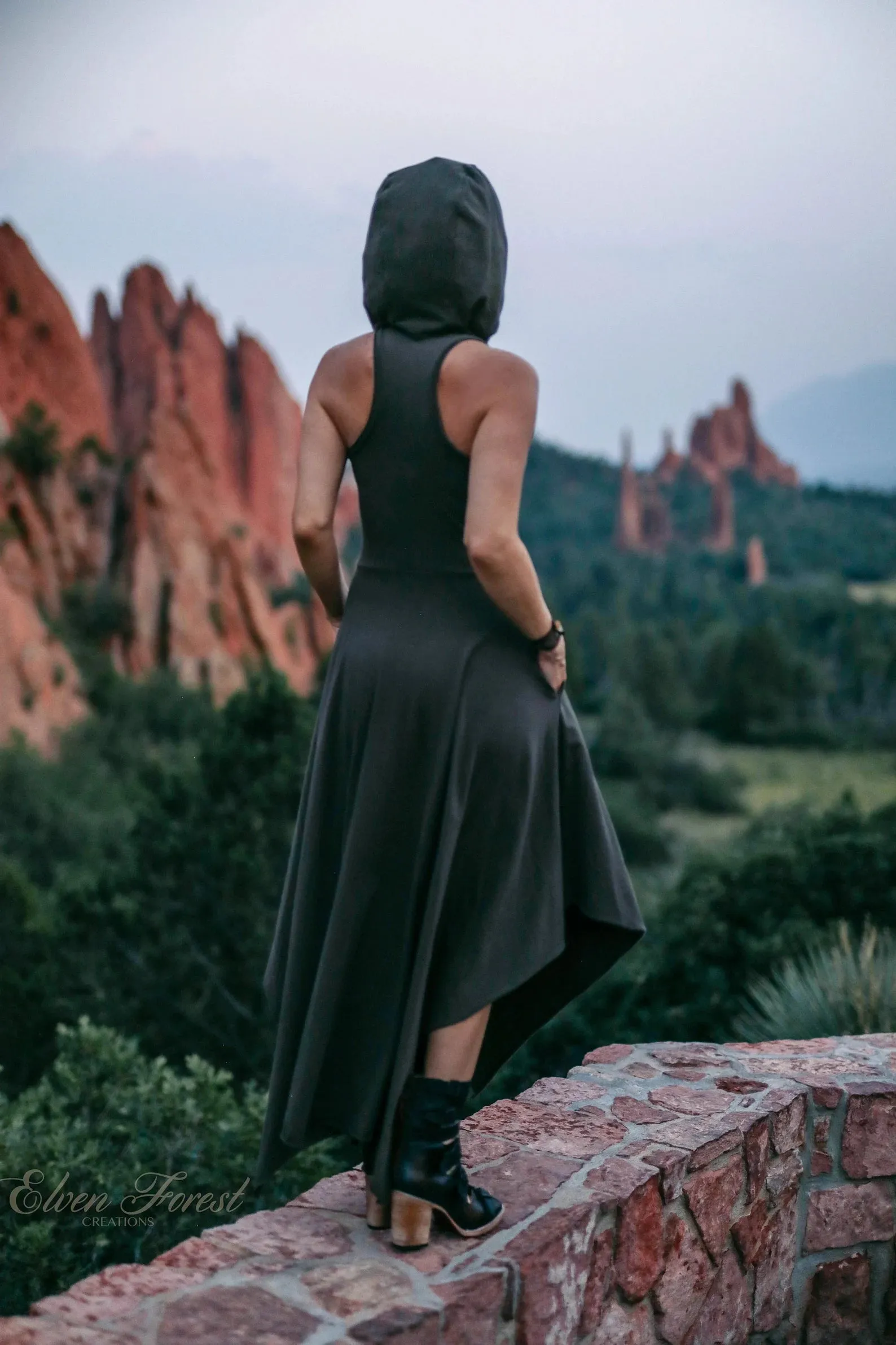Maxi Wonderland Dress ~ with Structured Hood