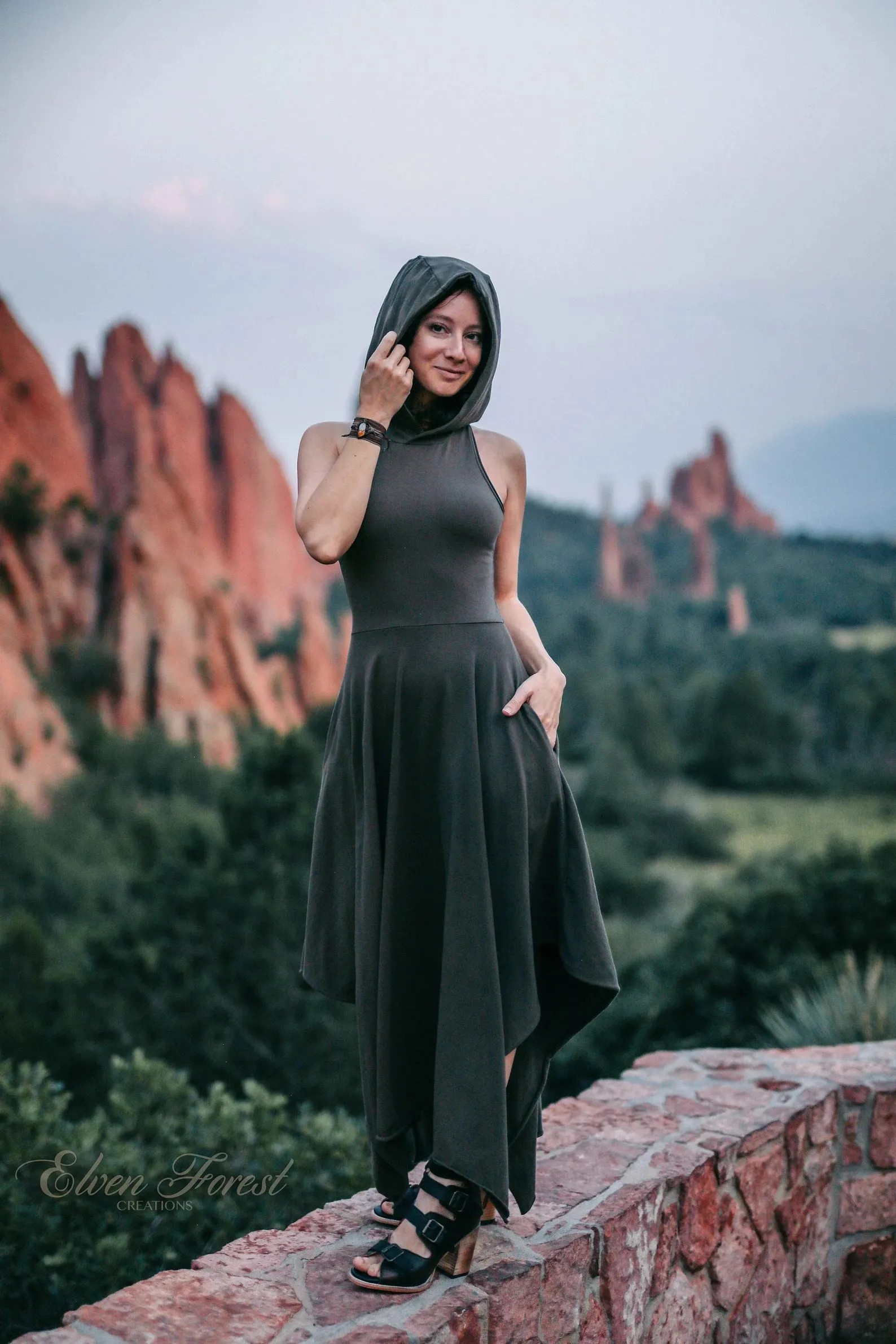 Maxi Wonderland Dress ~ with Structured Hood