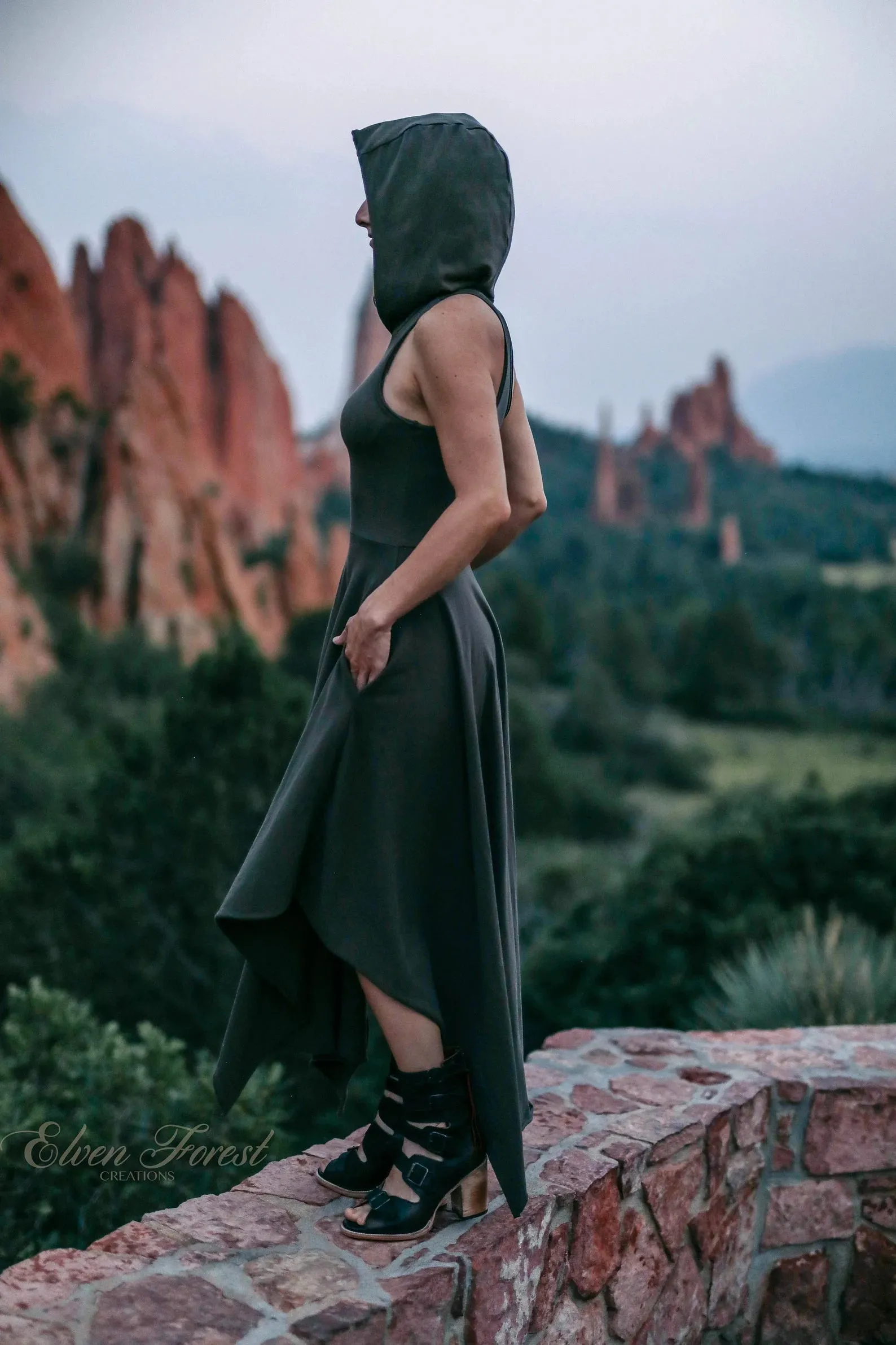 Maxi Wonderland Dress ~ with Structured Hood